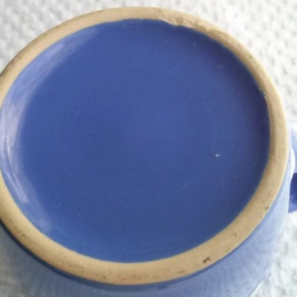 Glossy Ceramic Coffee Mug, Polka Dot, Blue & White - Picture 4 of 14